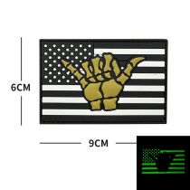 Patch Airsoft velcro phospho USA YOLO Noir et Coyote Delta Armory