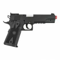 Pistolet Airsoft 1911 CO2 Powerwin 304 WinGun Noir + Bout rouge