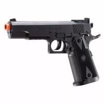 Pistolet Airsoft 1911 CO2 Powerwin 304 WinGun Noir + Bout rouge