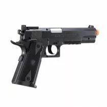 Pistolet Airsoft 1911 CO2 Powerwin 304 WinGun Noir + Bout rouge