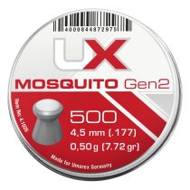 Plombs plats UX Mosquito Gen2 4,5mm 0,50g boite de 500 plombs