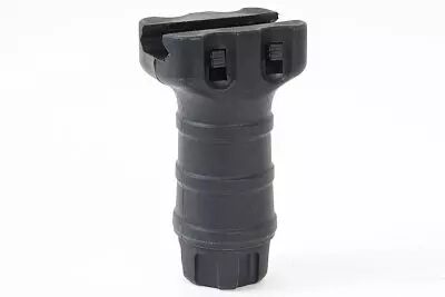 POIGNEE TACTIQUE TD STUBBY NOIRE LONG 8 CM POUR RAIL 22 MM