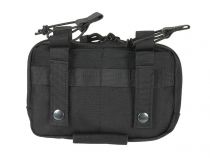 Porte chargeur Double Open Top MOLLE 5.56 avec poche Admin Noir