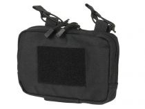 Porte chargeur Double Open Top MOLLE 5.56 avec poche Admin Noir