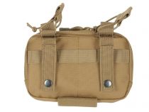 Porte chargeur Double Open Top MOLLE 5.56 avec poche Admin Tan