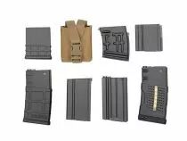 Porte Chargeur Sniper MOLLE Tan pour R&eacute;plique Airsoft