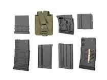 Porte Chargeur Sniper MOLLE Vert OD pour R&eacute;plique Airsoft