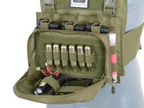 Porte chargeur Triple Open Top MOLLE 5.56 avec poche GM Noir