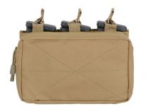 Porte chargeur Triple Open Top MOLLE 5.56 avec poche GM Tan