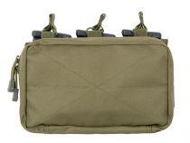 Porte chargeur Triple Open Top MOLLE 5.56 avec poche GM Vert OD