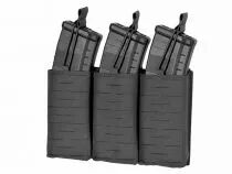 Porte Chargeurs Triple 7.62 Open Top Laser Cut Noir