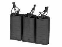 Porte Chargeurs Triple 7.62 Open Top Laser Cut Noir