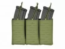Porte Chargeurs Triple 7.62 Open Top Laser Cut Vert OD