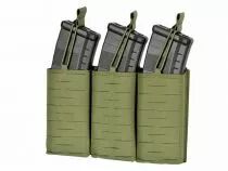 Porte Chargeurs Triple 7.62 Open Top Laser Cut Vert OD