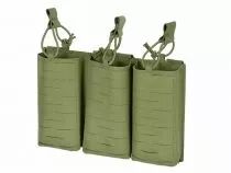 Porte Chargeurs Triple 7.62 Open Top Laser Cut Vert OD
