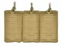 Porte Chargeurs Triple M4 Open Top Laser Cut Tan 5.56