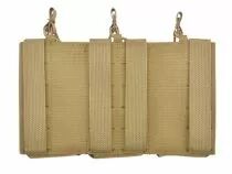 Porte Chargeurs Triple M4 Open Top Laser Cut Tan 5.56