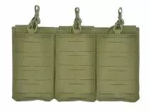 Porte Chargeurs Triple M4 Open Top Laser Cut Vert OD 5.56