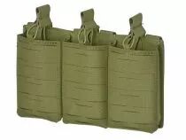 Porte Chargeurs Triple M4 Open Top Laser Cut Vert OD 5.56