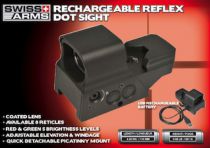 Red-Dot Reflex QD Multi-réticules Swiss Arms rechargeable USB