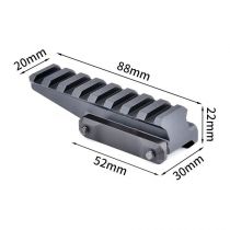 Réhausse type FAST Optic Riser Picatinny Noir