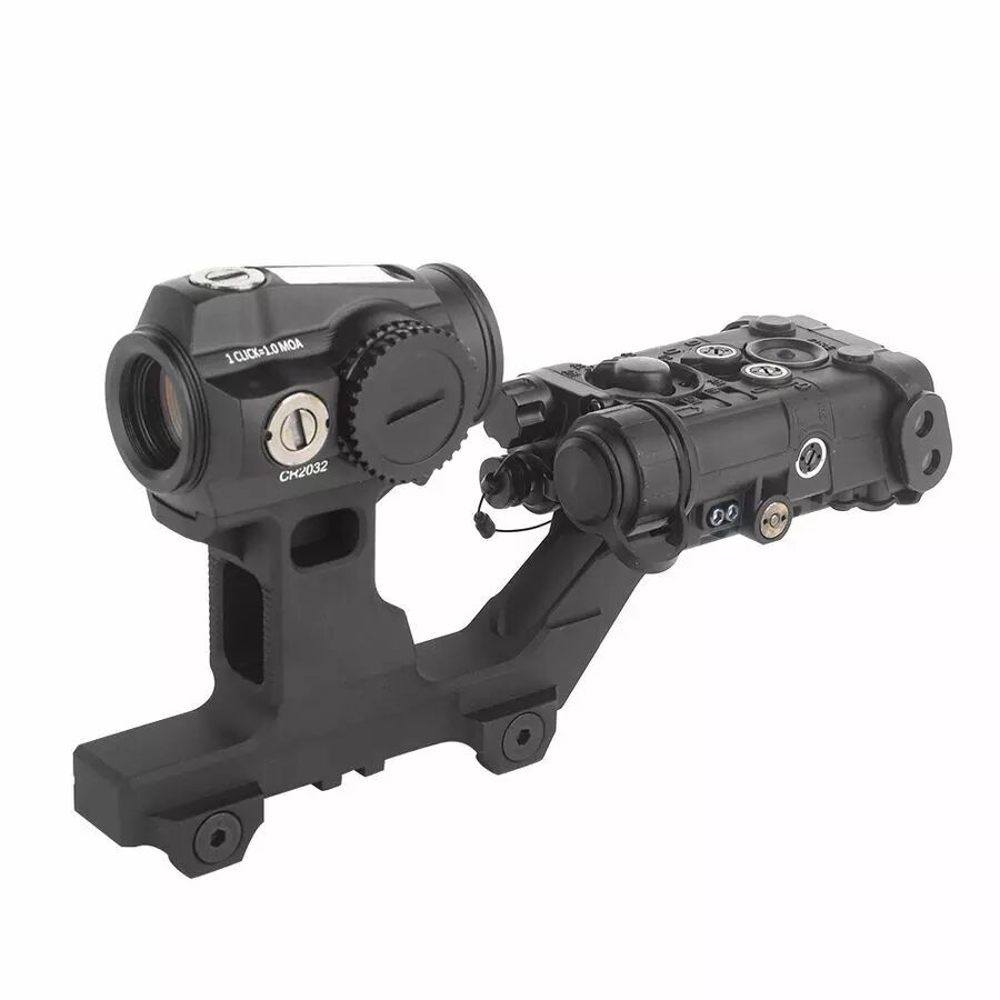 Base Rehausseur Viseur QIRUIMY Support De Montage Pour Viseur Point Rouge Tactique - Riser 20mm Rail Picatinny, Compatible T1/T2, Noir Support Optique T1 T2