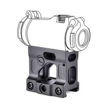 Réhausse type UT FAST Noir Picatinny pour Red-Dot T1 - T2 - Romeo5