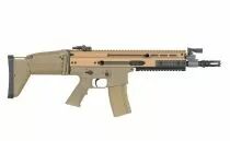 R&eacute;plique airsoft FN Scar-L AEG Tan Gen2 avec mosfet Eshooter