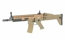 R&eacute;plique airsoft FN Scar-L AEG Tan Gen2 avec mosfet Eshooter