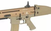 R&eacute;plique airsoft FN Scar-L AEG Tan Gen2 avec mosfet Eshooter