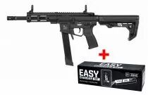 R&eacute;plique SMG Specna Arms Flex SA-FX01 HAL ETU Noir + Pack batterie et chargeur