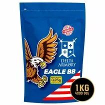 Sachet 4000 billes BIO Tracer Airsoft 0.25g Delta Armory Eagle 1 kg