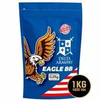 Sachet de 4000 billes Airsoft 0.25g Delta Armory Eagle 1 kg
