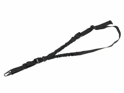 Sangle 1 point Bungee Noire avec 2 clips de lib�ration rapide