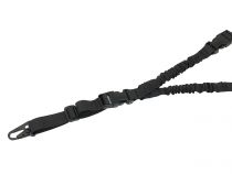 Sangle 1 point Bungee Noire avec 2 clips de libération rapide