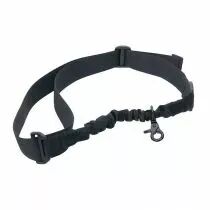 Sangle 1 point élastique noire avec fixation rapide