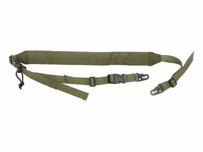 Sangle 2 points matelass�e Vert Olive avec clip de lib�ration et r�glage rapide