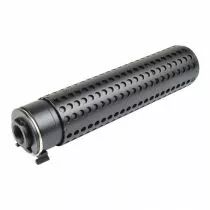 Silencieux Airsoft Battleaxe QD 170x37mm + cache-flamme SR-16 14mm CCW