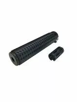 Silencieux Airsoft Battleaxe QD 170x37mm + cache-flamme SR-16 14mm CCW