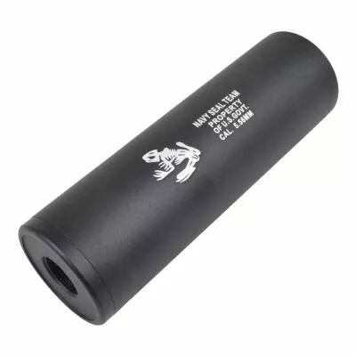 Silencieux Airsoft Cyma Navy Seal 110x35mm filetage 14mm CCW et CW