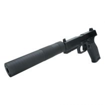 Silencieux Airsoft Kizuna MKW 185x35mm 14mm CCW + 11mm CW