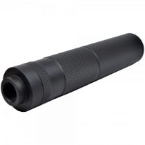 Silencieux Airsoft METAL Type Moleté 155x32mm filetage 14mm antihoraire