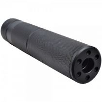 Silencieux Airsoft METAL Type Moleté 155x32mm filetage 14mm antihoraire