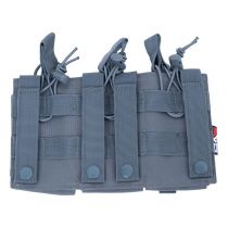 Swiss Arms Porte chargeur 3 poches MOLLE Gris Foliage
