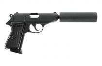 Walther PPK-S Gaz Blowback Noir Airsoft Umarex avec silencieux