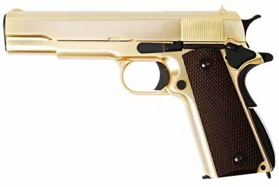 WE 1911 A Version Gold Full Metal Gaz Blowback